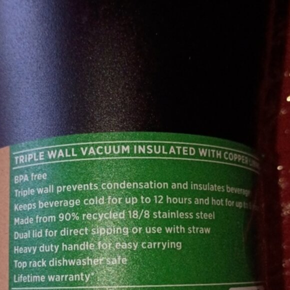 Life Time Warranty Triple Wall Travel Mug with Lid & Straw - Picture 3 of 4